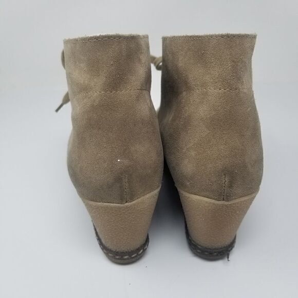J CREW DARK TAN SUEDE with WEDGE HEEL. SIZE 10 - Picture 7 of 12
